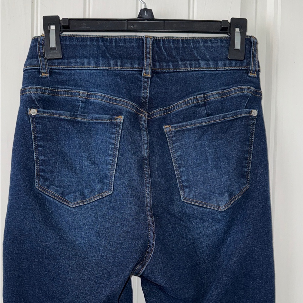New York & Company Dark Blue Skinny Jeans - Picture 5 of 9